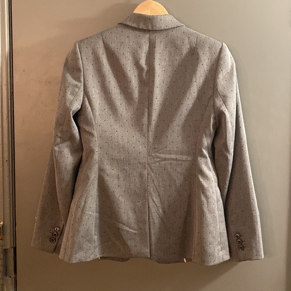 Banana Republic Suit Jacket in Grey Black Dot EUC - Picture 2 of 5